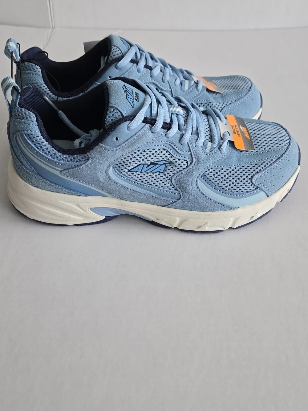 Avia Women's Light Blue and Navy Athletic Sneakers